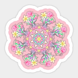 Easter Bunny Mandala Sticker